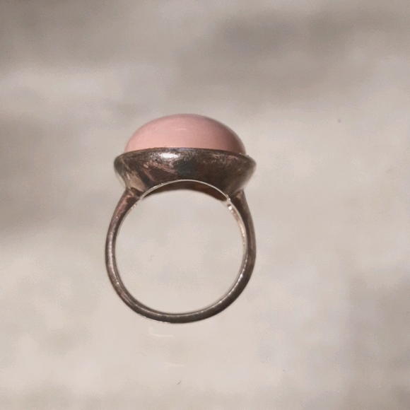 Bubblegum pink silver ring - Picture 3 of 3